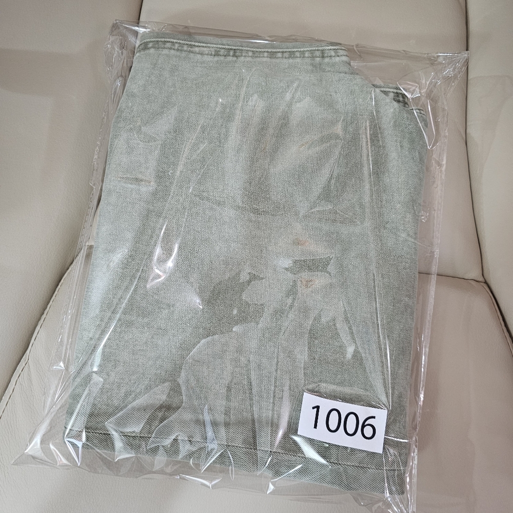 Vigoss Green Wide-Leg Denim Jeans Size 31 - Picture 8 of 8